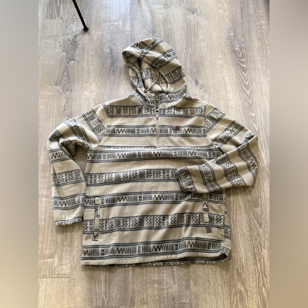 O'neill Sweaters | O'neill Southwestern Aztec Print Quarter-Zip Fleece Hoodie